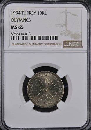 NGC MS65 1994 Dünya Spor ve Olimpik Düşünce Yılı, 10 Bin Lira
