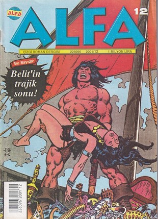 Alfa, Barbar Conan, Kara Kıyılarda Ölüm, Alfa Yayınları Sayı 12