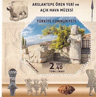 Untagged All Series Stamp Collections Aslantepe Ören Yeri Ve Açık Hava Müzesi Dantelli Blok Pul 2019
