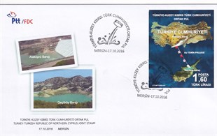 Türkiye - Kuzey Kıbrıs Türk Cumhuriyeti Ortak Pul Mersin 2016, İlk Gün Zarfı (FDC)
