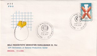İlk Gün Zarfı (FDC)1990 Milli Prodüktivite Merkezinin Kuruluşunun 25. Yılı İlk Gün Zarfı (FDC)