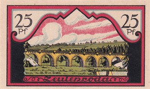 NotgeldAlmanya, Zeulenroda, 25 Pfennig (1921) Townscape Series (3) Notgeld