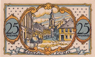 NotgeldAlmanya, Zeulenroda, 25 Pfennig (1921) Townscape Series (1) Notgeld  