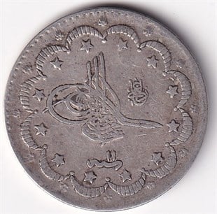 Osmanlı Dönemi Madeni ParalarSultan II. Abdülhamid, Gümüş 5 Kuruş 1293/11 (1885) ÇT/ÇÇT Eski Madeni Para