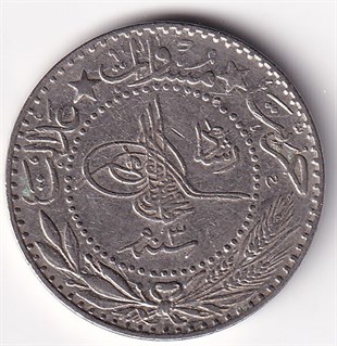 Osmanlı Dönemi Madeni ParalarSultan V. Mehmed Reşad, 20 Para 1327/3 (1911) ÇİL Eski Madeni Para