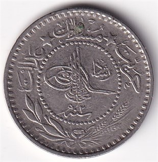 Osmanlı Dönemi Madeni ParalarSultan V. Mehmed Reşad, 10 Para 1327/2 (1910) ÇİL Eski Madeni Para