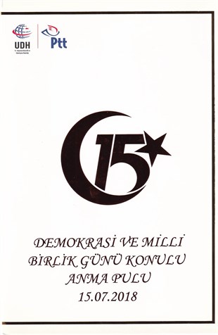PortföyPTT 15 Temmuz Demokrasi Ve Milli Birlik Günü Konulu Anma Pulu Portföy, 2018
