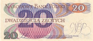 Foreign State BanknotesPolonya, 20 Zloti (1982) P#149b ÇİL Eski Yabancı Kağıt Para