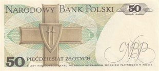 Foreign State BanknotesPolonya, 50 Zloti (1988) P#142 ÇİL Eski Yabancı Kağıt Para
