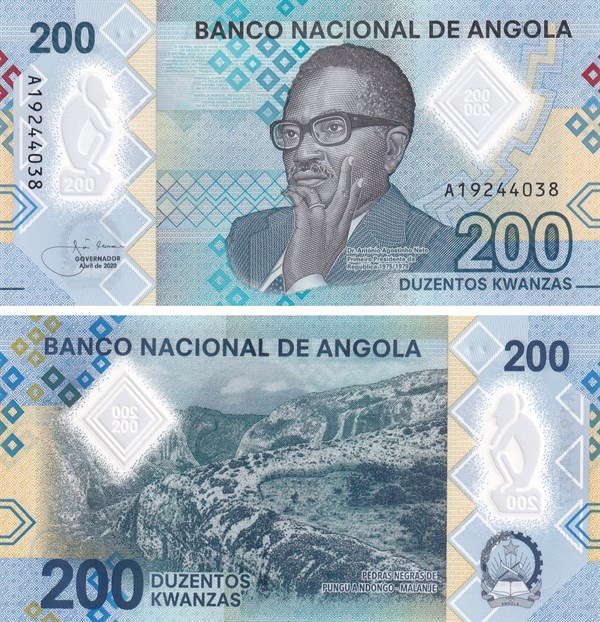 Foreign State BanknotesAngola, 200 Kwanza (2020) ÇİL Polimer Para